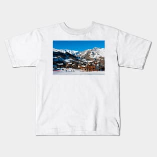 Saint Martin de Belleville 3 Valleys French Alps France Kids T-Shirt